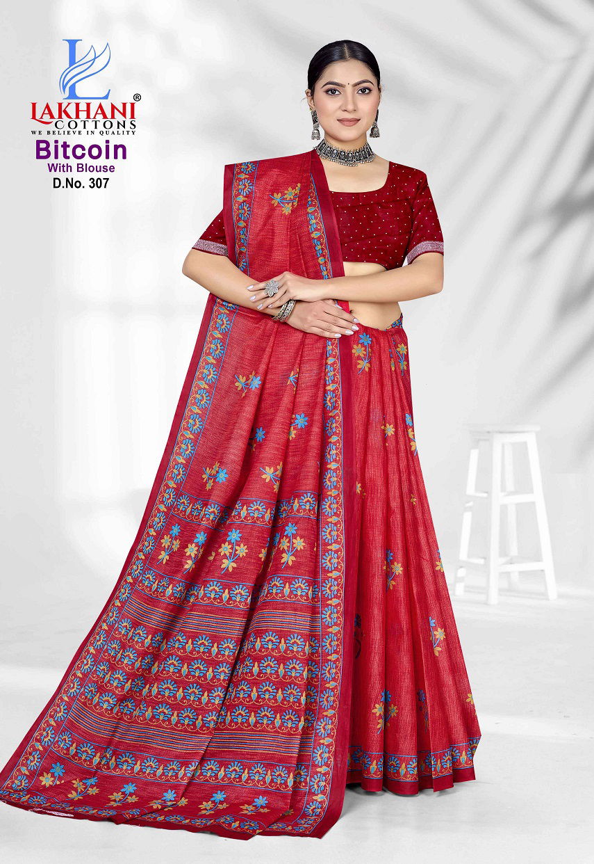 Bitcoin Vol 3 By Lakhani Cotton Printed Daily Wear Saree Orders In India